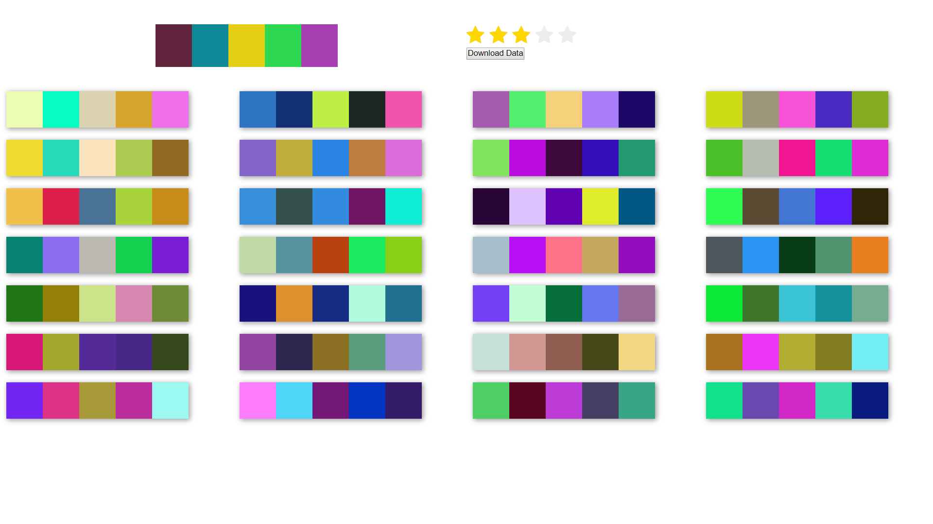 Color Palette - Recommendation
