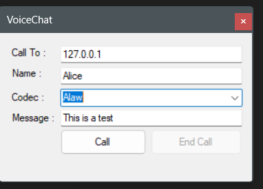 Audio Call App